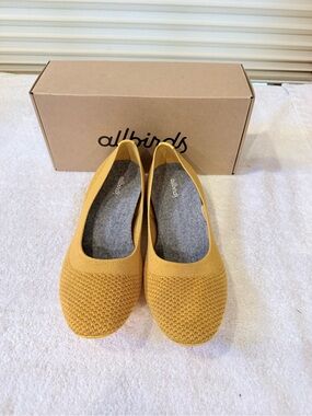 allbirds Women's Ballet Flats in Mustard